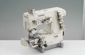 Плоскошовная промышленная швейная машина с цилиндрической платформой Kansai Special NR-9803GA-LK/UTA 